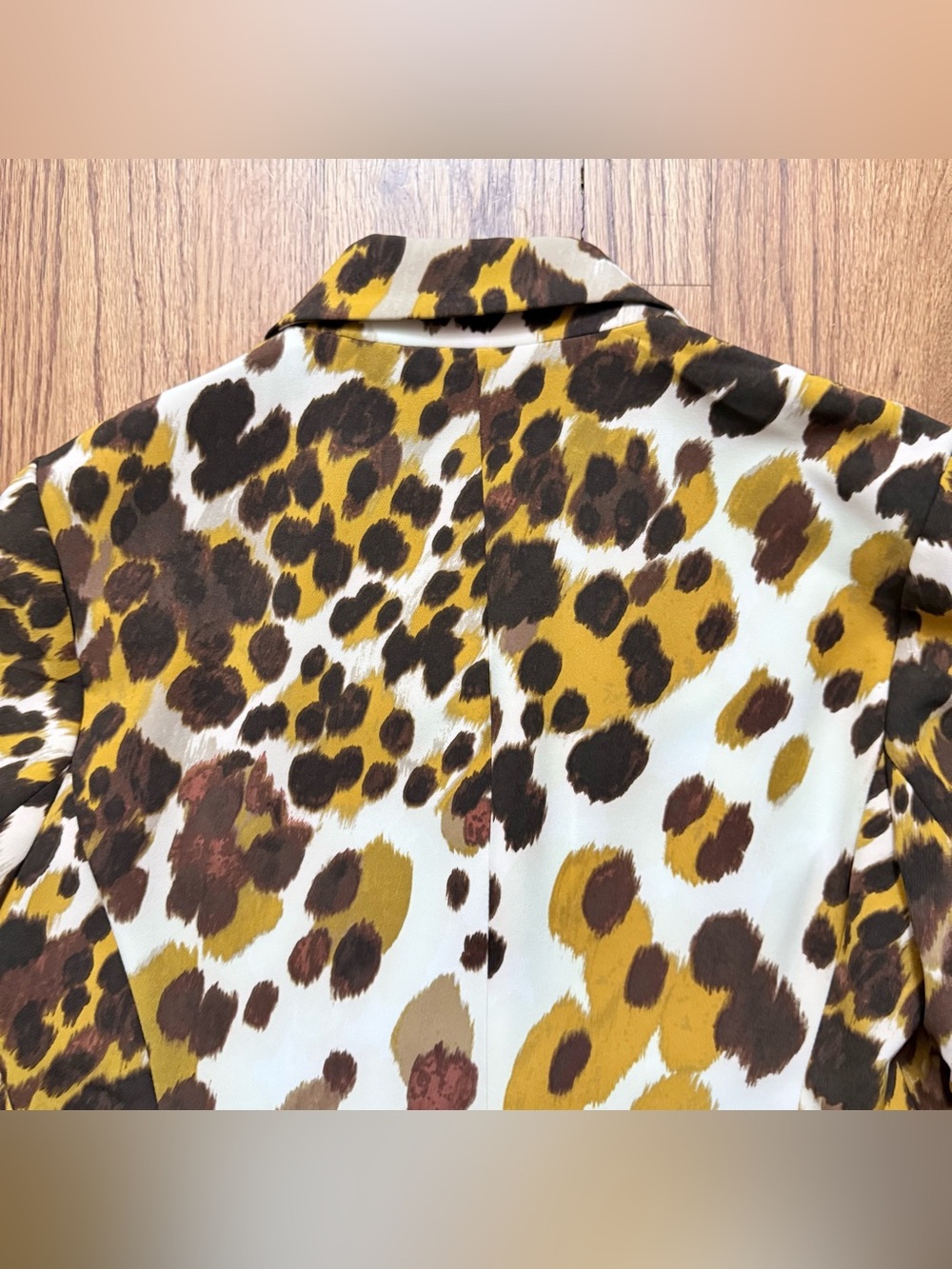 7th Avenue New York & Co Leopard Print Blazer Open Jacket Size XS - Picture 8 of 15